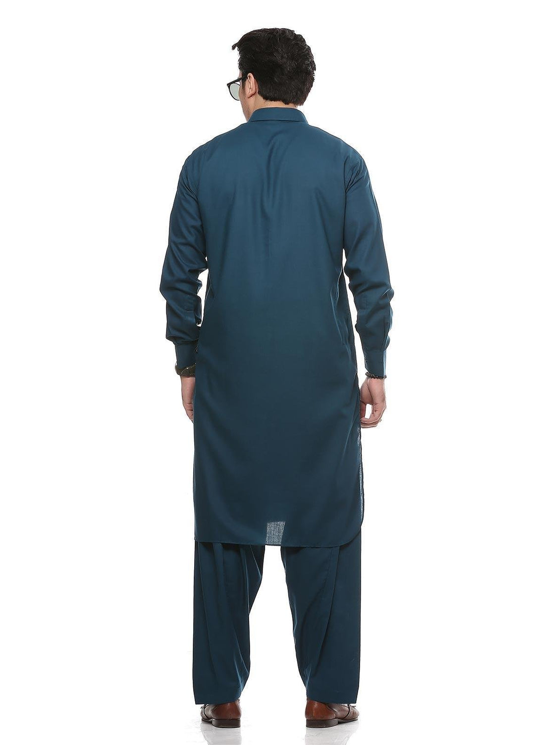 Real Image Wash N Wear Formal Kurta Shalwar for Men -  P-51Sh S-Green