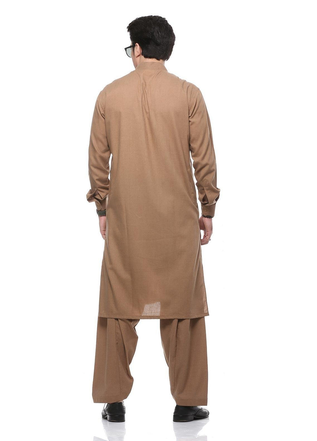 Real Image Wash N Wear Formal Men Kurta Shalwar -  P-52SC Copper