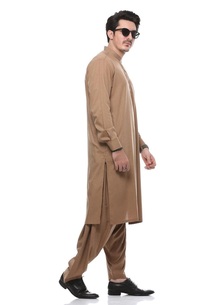 Real Image Wash N Wear Formal Men Kurta Shalwar -  P-52SC Copper
