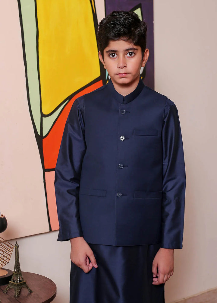 Real Image Formal Boys Fancy Waistcoat - OKW-031