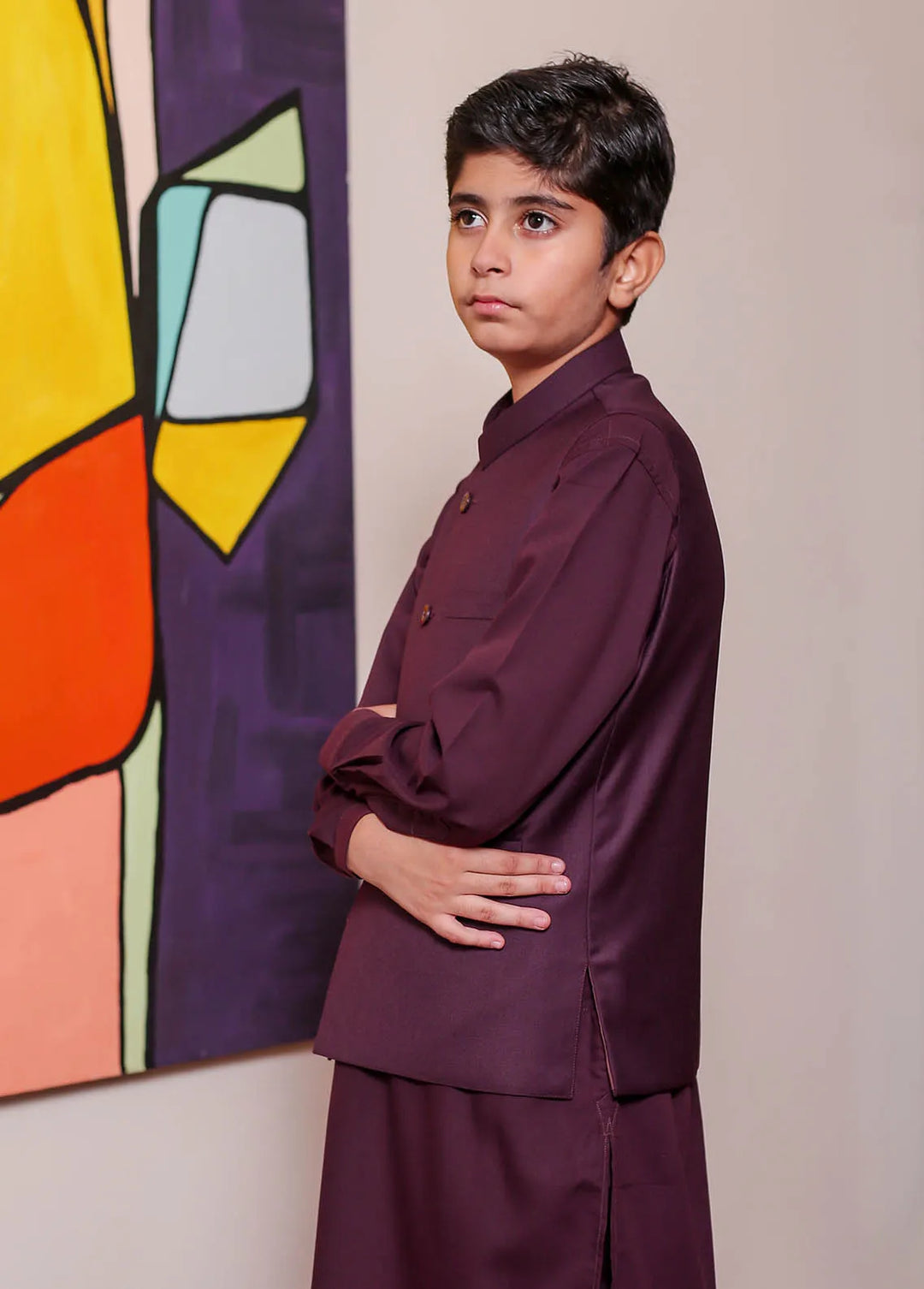 Real Image Formal Boys Fancy Waistcoat - OKW-038A