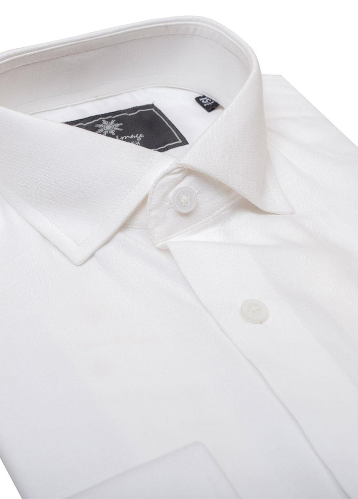 Real Image Cotton Formal Shirts for Men -  RG-001 Pearl White