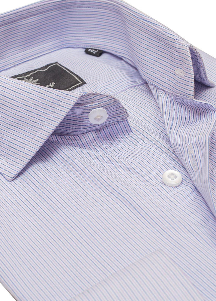 Real Image Cotton Formal Shirts for Men -  RG-003 L-Purple