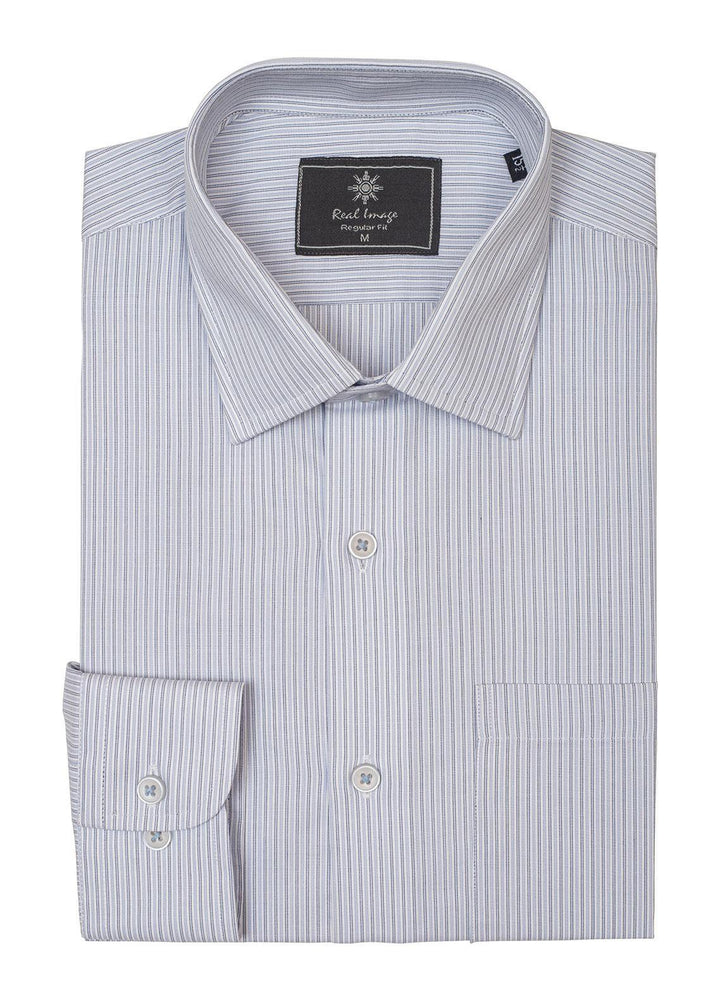 Real Image Cotton Formal Shirts for Men -  RG-018 Blue
