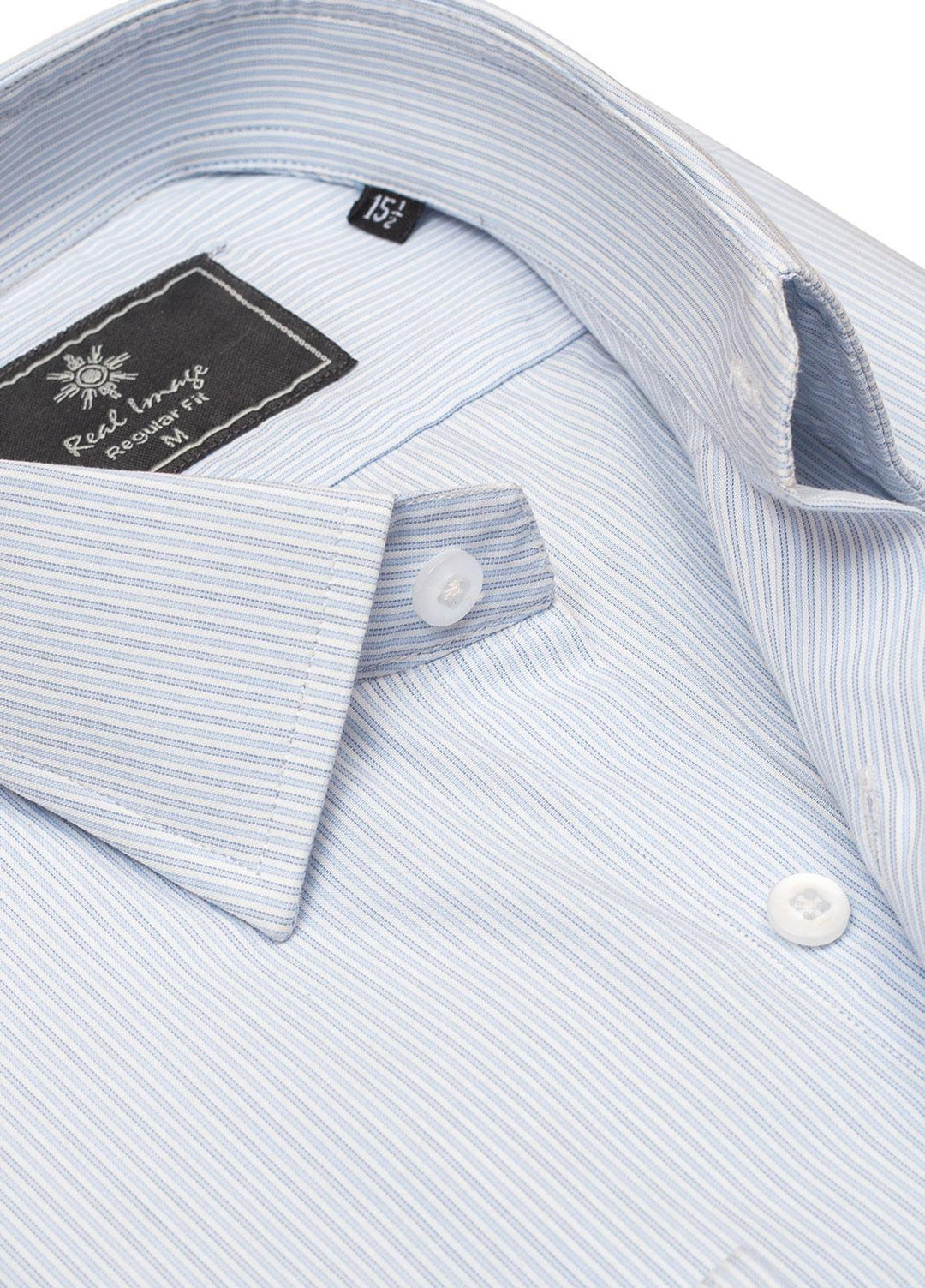 Real Image Cotton Formal Men Shirts -  RG-020 Blue