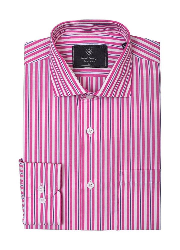 Real Image Cotton Formal Shirts for Men -  RG-023 Pink