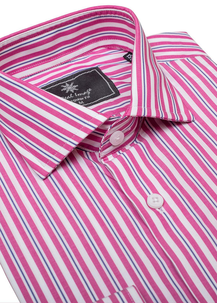 Real Image Cotton Formal Shirts for Men -  RG-023 Pink