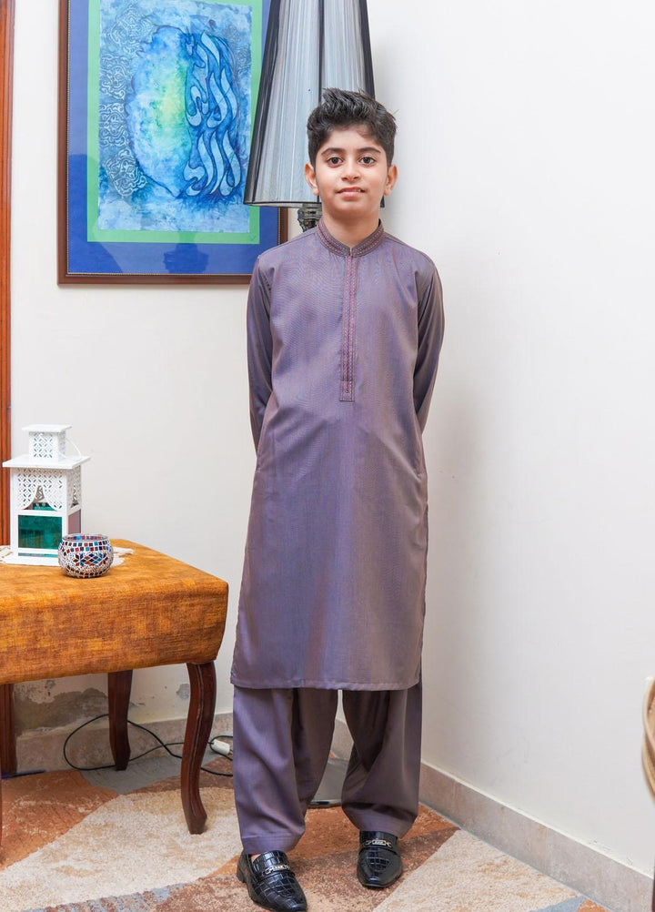 Real Image Wash N Wear Regular Fit Kurta Shalwar for Kids -  KS-023 Moove