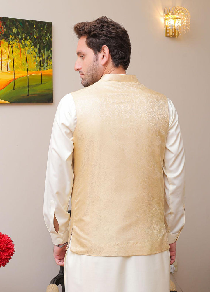 Real Image  Formal Waistcoat for Men -  WP - 138 Gold
