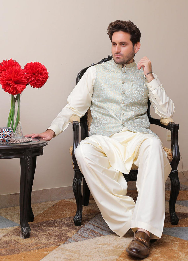 Real Image  Formal Waistcoat for Men -  WP - 140 Sea Blue