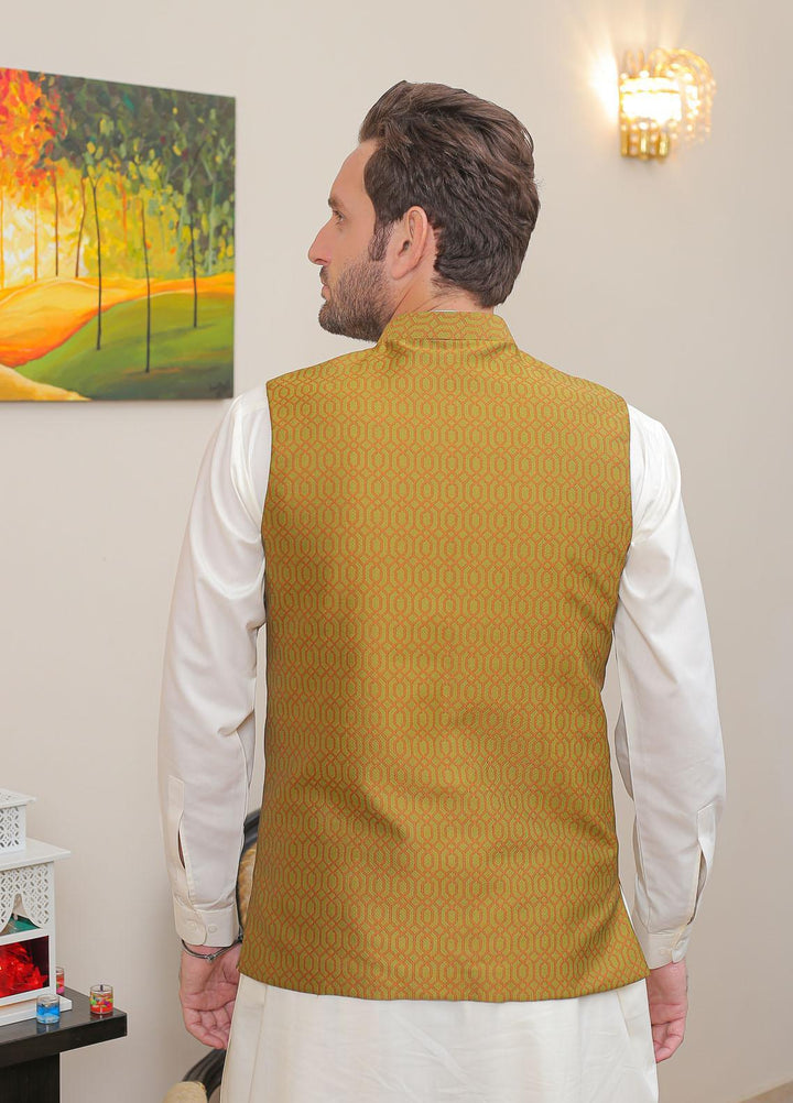 Real Image  Formal Waistcoat for Men -  WP - 153 Grn Rust