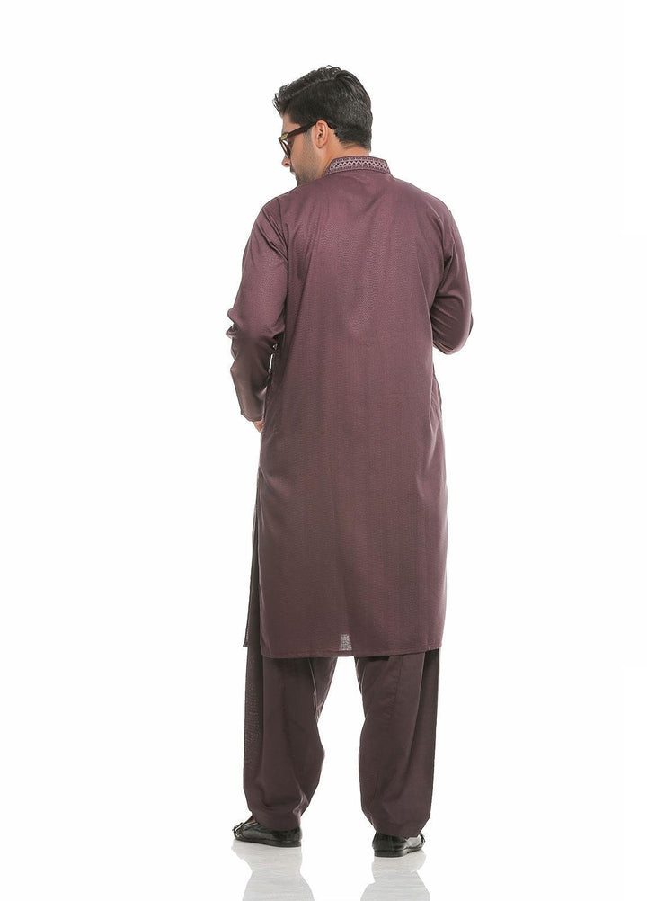 Real Image Wash N Wear Formal Kameez Shalwar for Men -  D-475 Purple