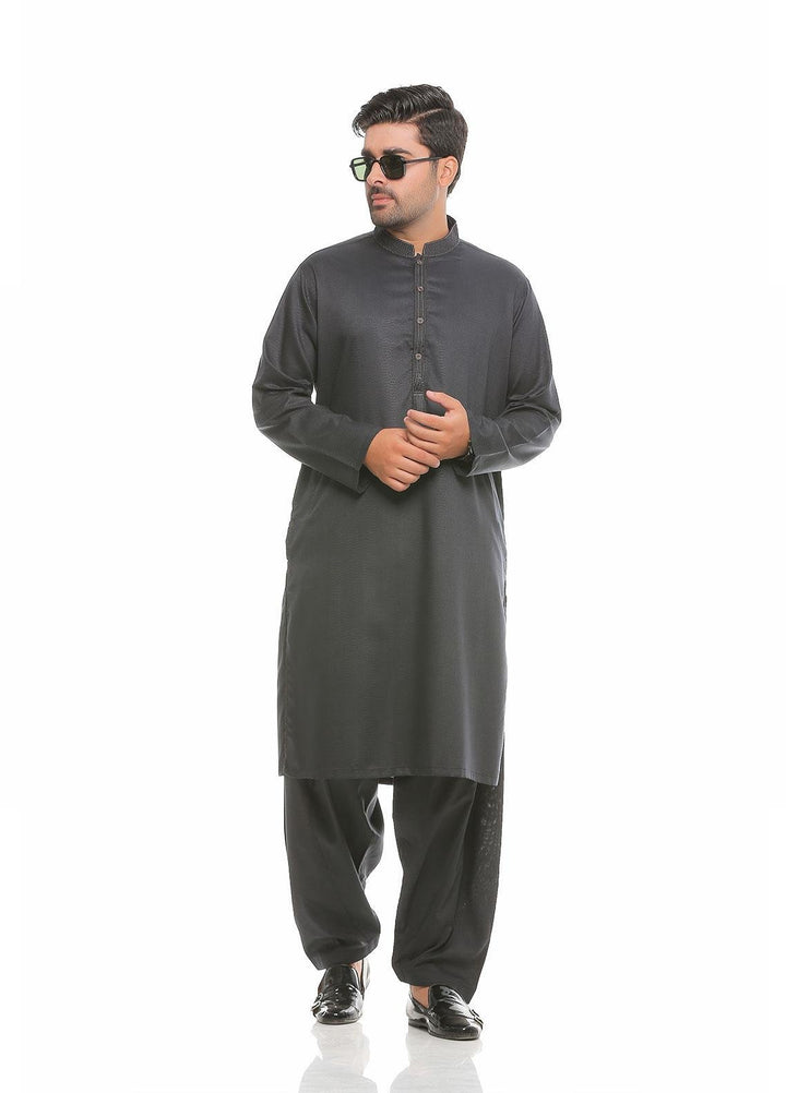 Real Image Wash N Wear Formal Men Kameez Shalwar -  D-476 Grey