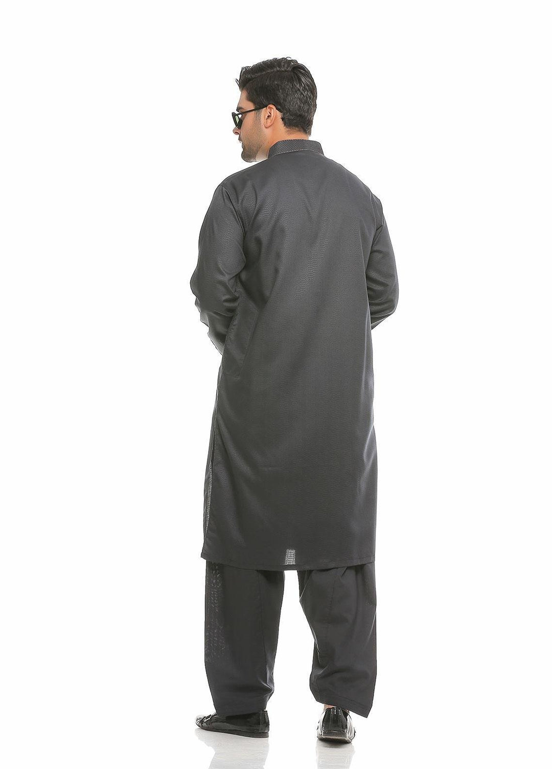 Real Image Wash N Wear Formal Men Kameez Shalwar -  D-476 Grey