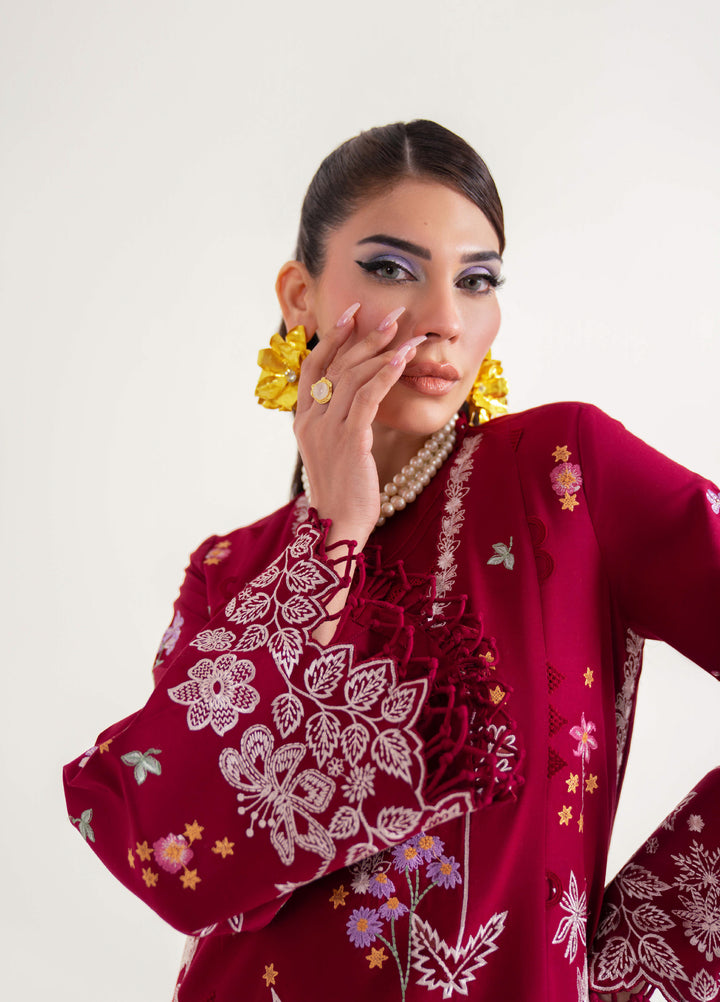 Sable Vogue Unstitched Embroidered Luxury Lawn 3 Piece Suit SV26UL SL-08-25 - Summer Collection