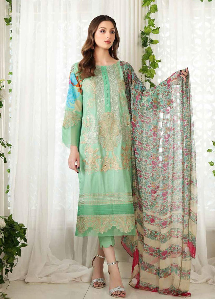 Reem by Charizma Embroidered Lawn Suits Unstitched 3 Piece CRZ21R 01 - Summer Collection