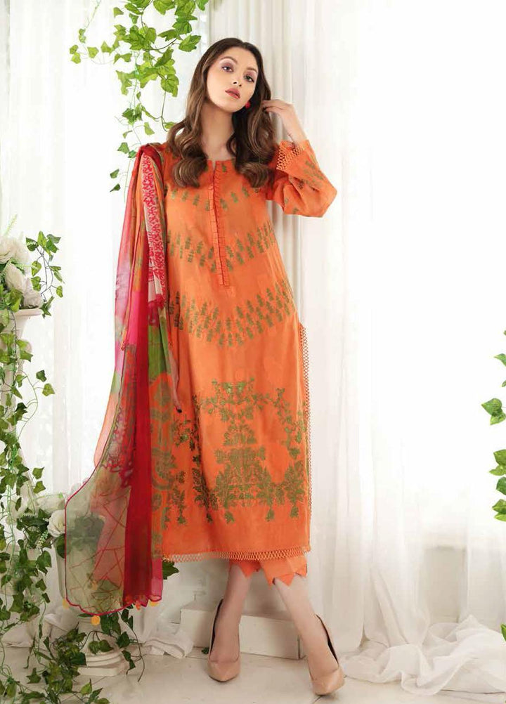 Reem by Charizma Embroidered Lawn Suits Unstitched 3 Piece CRZ21R 02 - Summer Collection