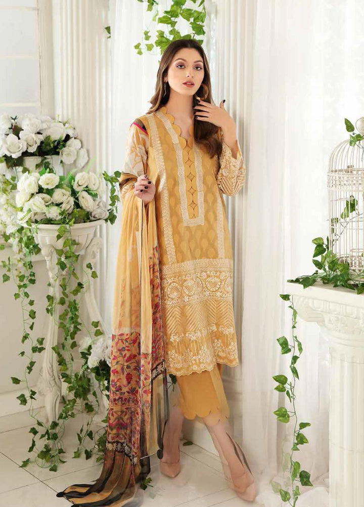 Reem by Charizma Embroidered Lawn Suits Unstitched 3 Piece CRZ21R 07 - Summer Collection
