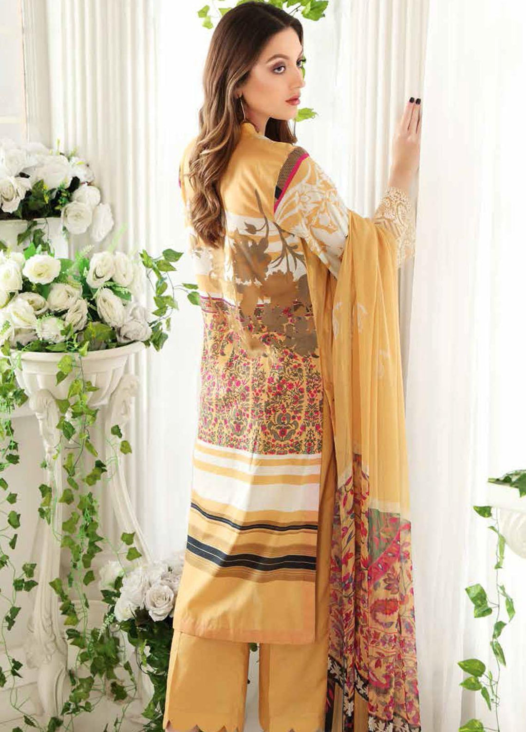 Reem by Charizma Embroidered Lawn Suits Unstitched 3 Piece CRZ21R 07 - Summer Collection
