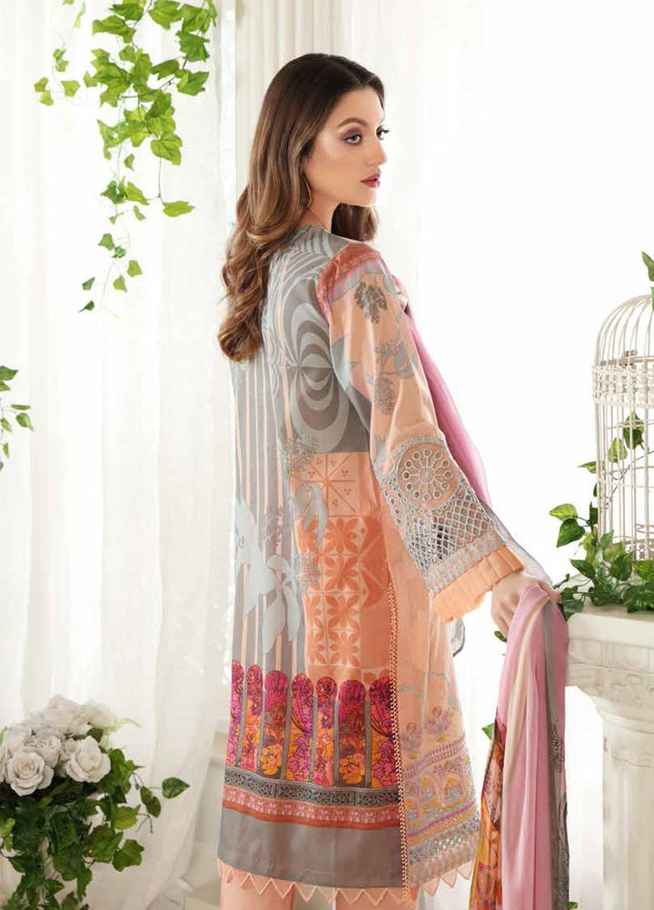 Reem by Charizma Embroidered Lawn Suits Unstitched 3 Piece CRZ21R 09 - Summer Collection