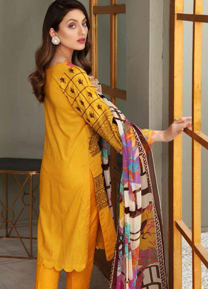 Reem by Charizma Embroidered Lawn Suits Unstitched 3 Piece CRZ21-R2 13 - Summer Collection