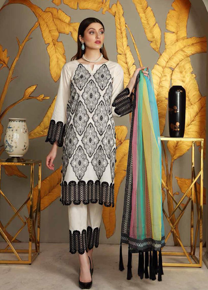 Reem by Charizma Embroidered Lawn Suits Unstitched 3 Piece CRZ21-R2 16 - Summer Collection