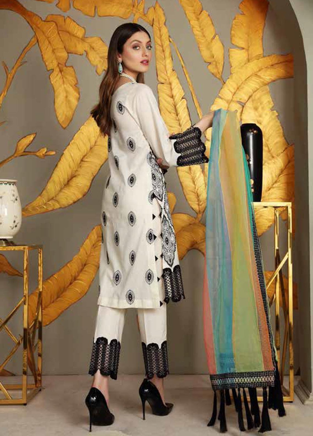 Reem by Charizma Embroidered Lawn Suits Unstitched 3 Piece CRZ21-R2 16 - Summer Collection