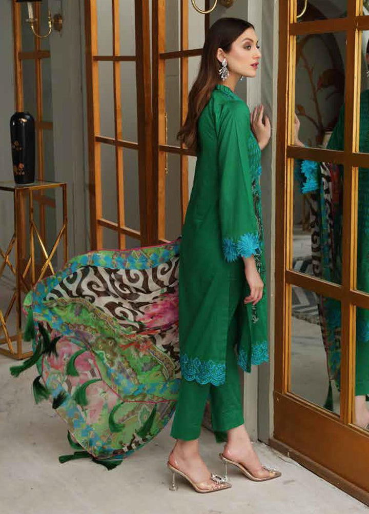 Reem by Charizma Embroidered Lawn Suits Unstitched 3 Piece CRZ21-R2 18 - Summer Collection