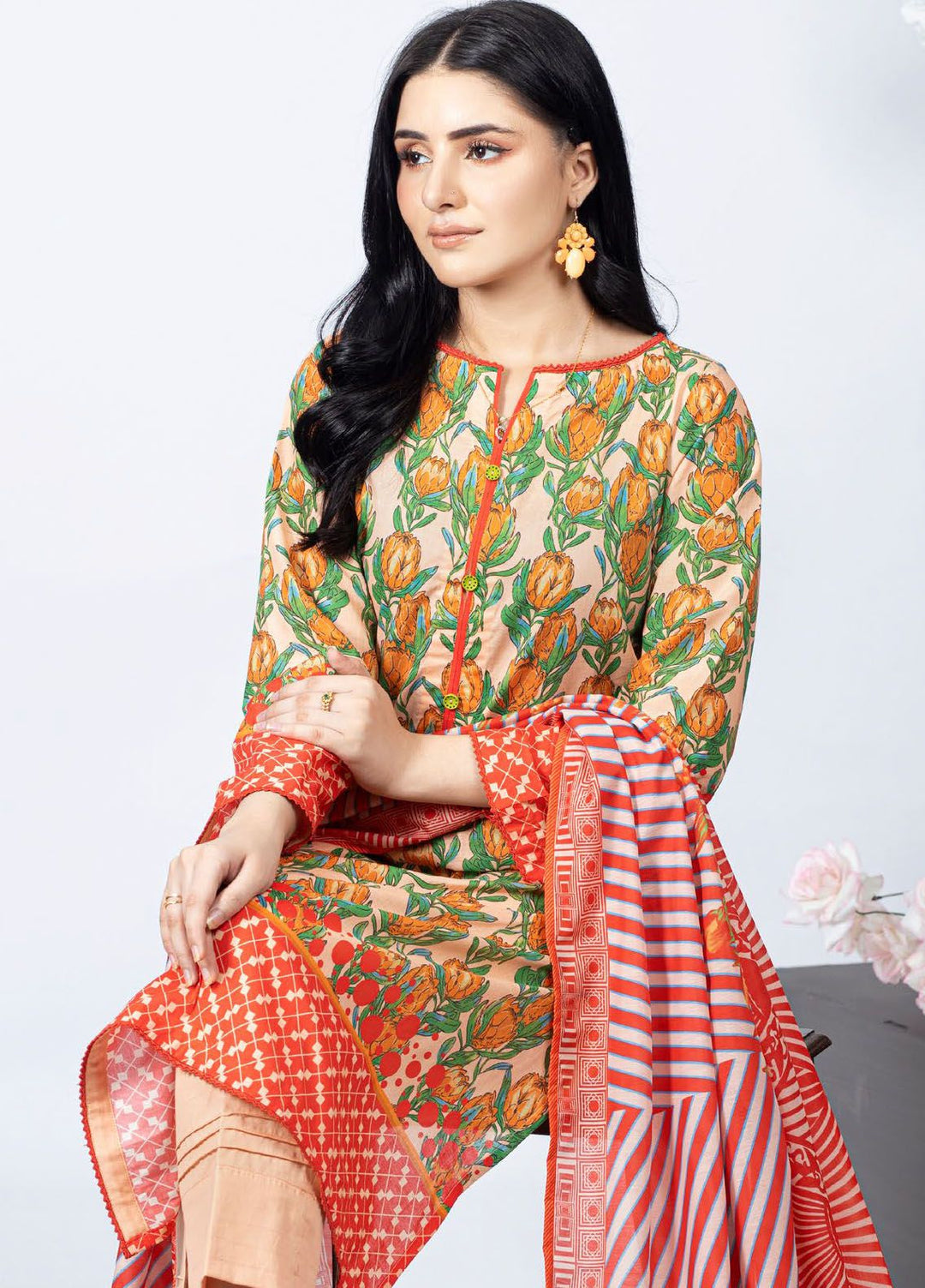 Regalia by Gul Ahmed Printed Lawn Suits Unstitched 3 Piece GA24RG RGF-32034 - Summer Collection
