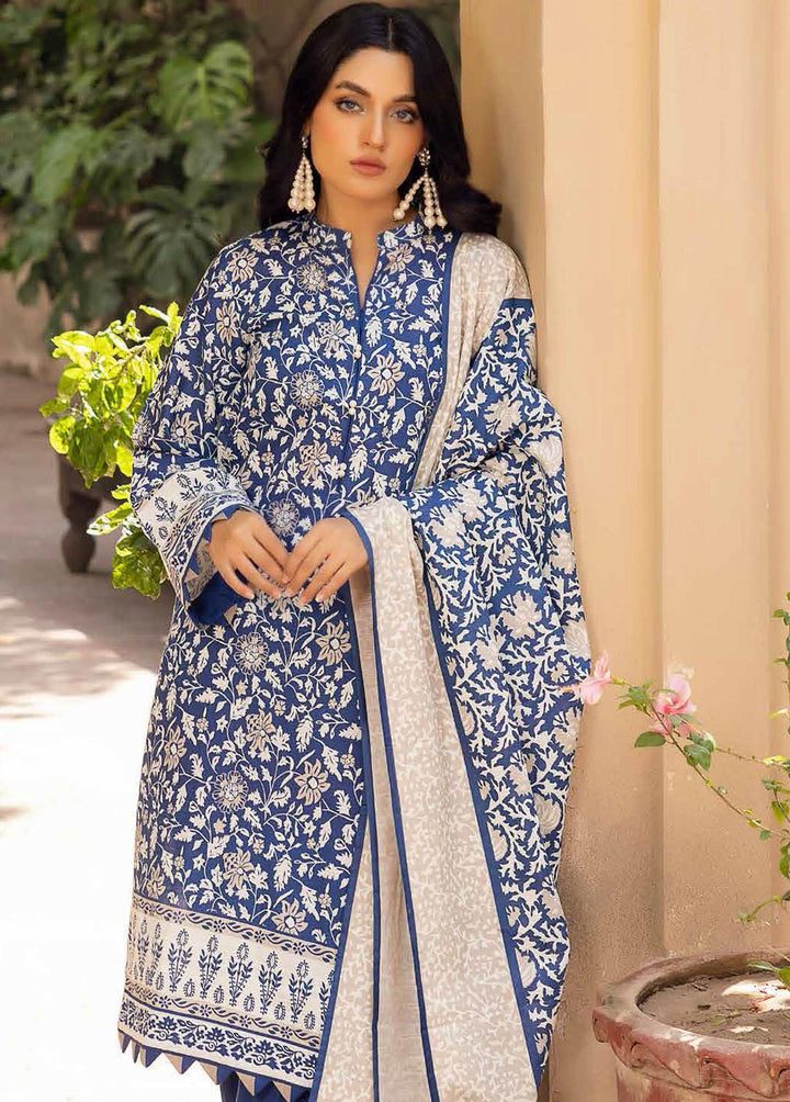 Regalia By Gul Ahmed Printed Khaddar Suits Unstitched 3 Piece GA22-WR2 WR-1122007 - Winter Collection