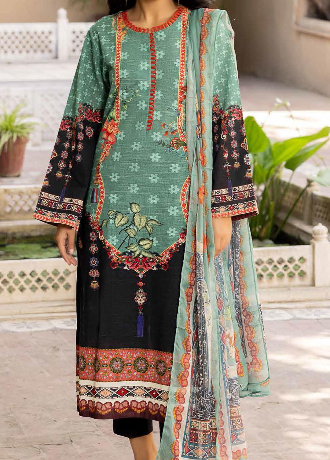 Regalia By Gul Ahmed Printed Khaddar Suits Unstitched 3 Piece GA22-WR2 WRF-1122003 - Winter Collection