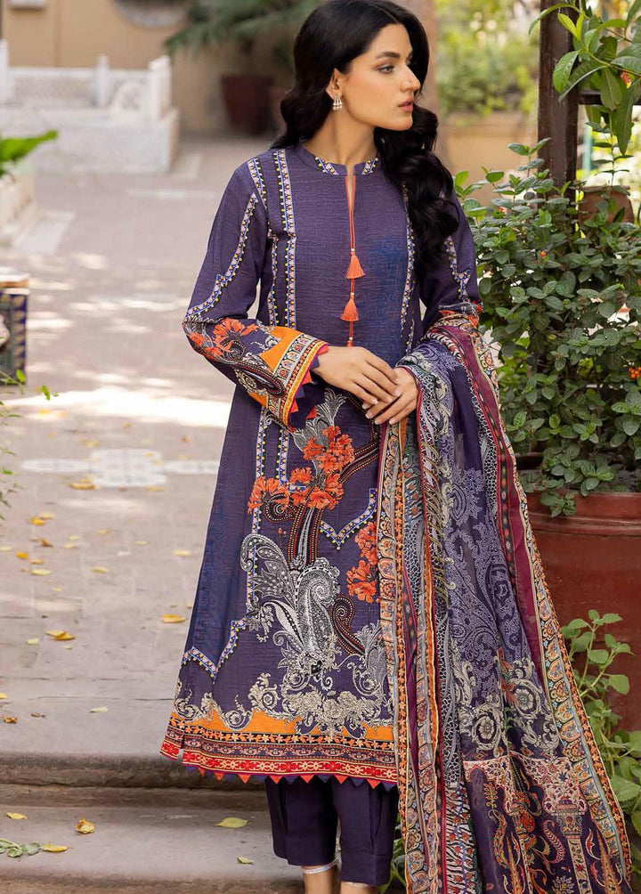 Regalia By Gul Ahmed Printed Khaddar Suits Unstitched 3 Piece GA22-WR2 WRF-1122004 - Winter Collection