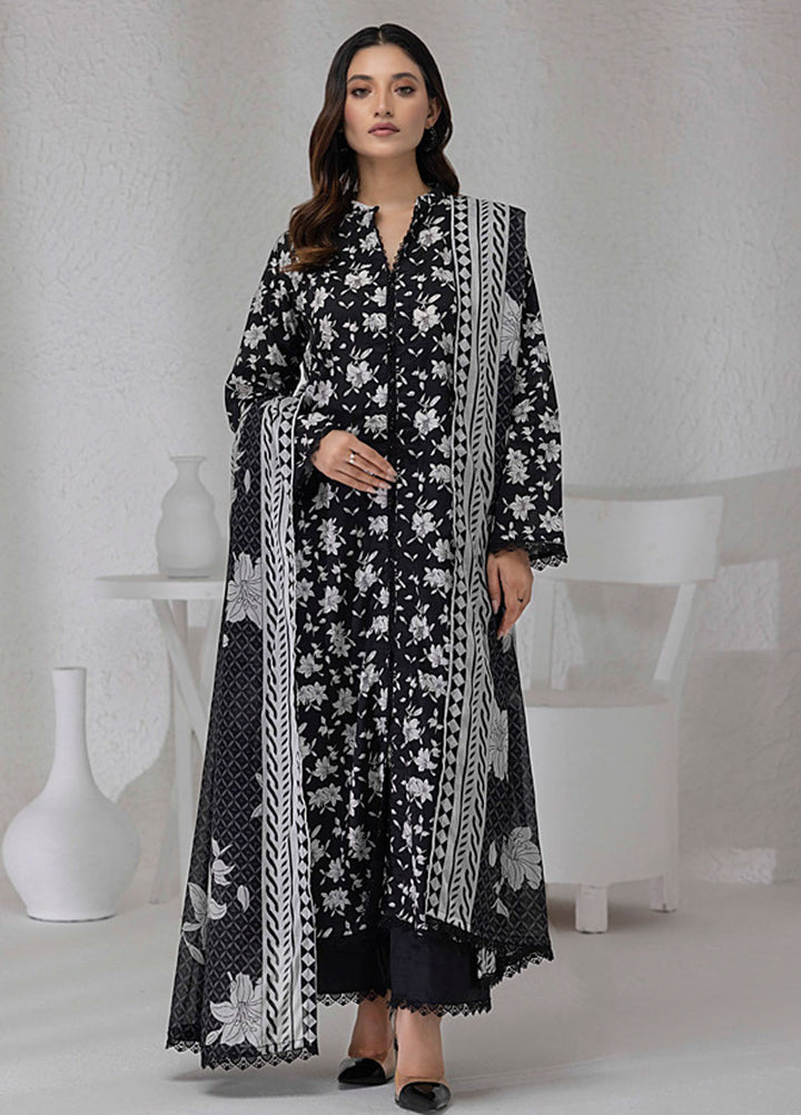 Regalia Textiles Printed Lawn Suits Unstitched 3 Piece RGT25BW D-01 - Summer Collection