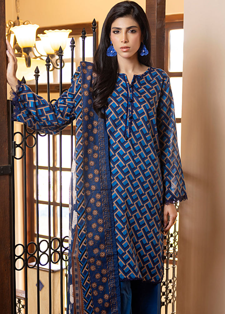 Regalia Textiles Printed Lawn Suits Unstitched 3 Piece RGT25S22 D-5 - Summer Collection