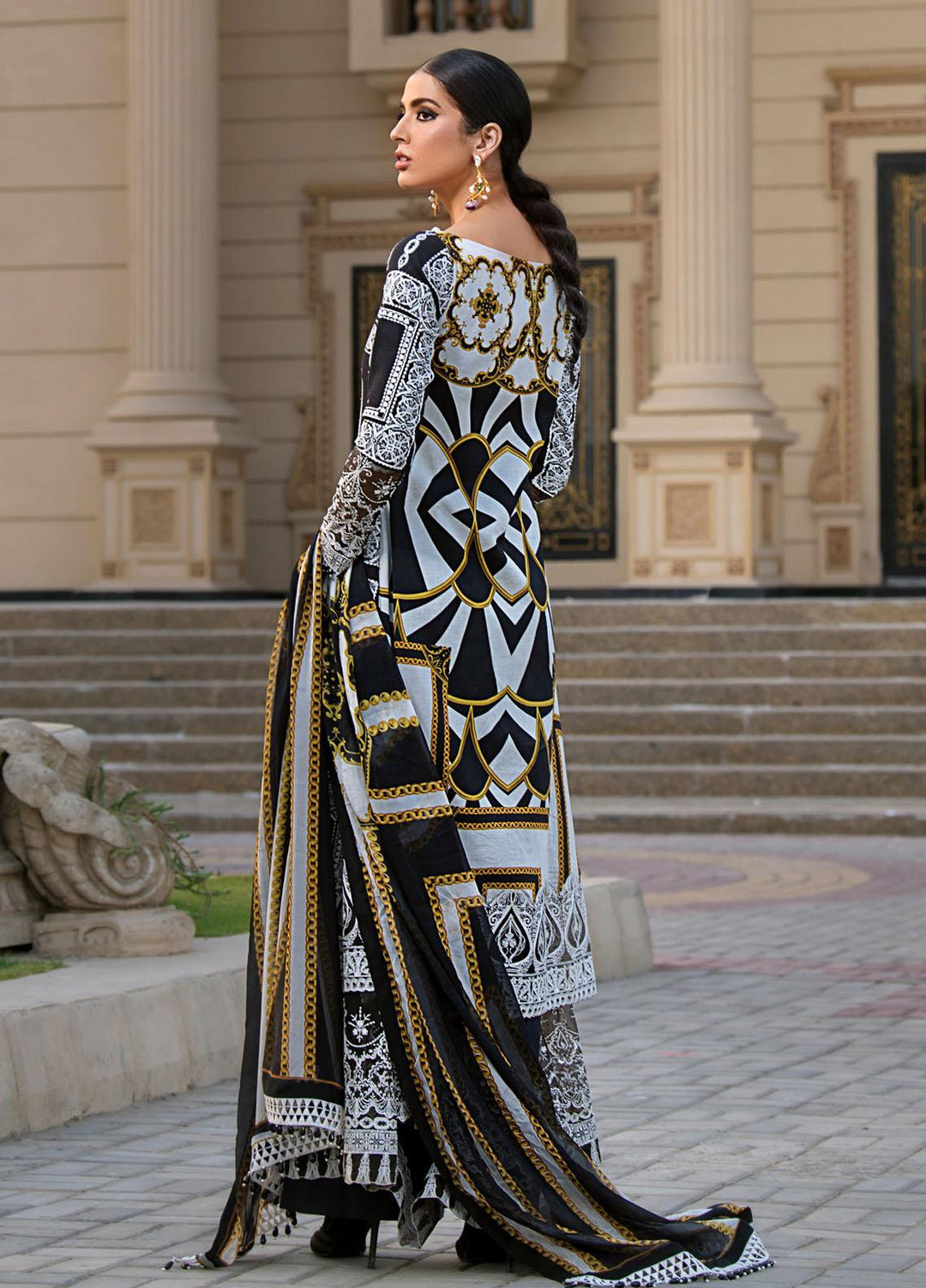 Reign Embroidered Lawn Suits Unstitched 3 Piece RGN21RG AALIYAH - Summer Collection
