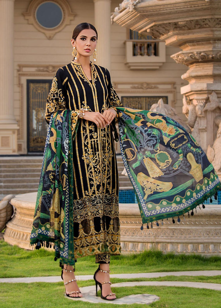 Reign Embroidered Lawn Suits Unstitched 3 Piece RGN21RG DION - Summer Collection