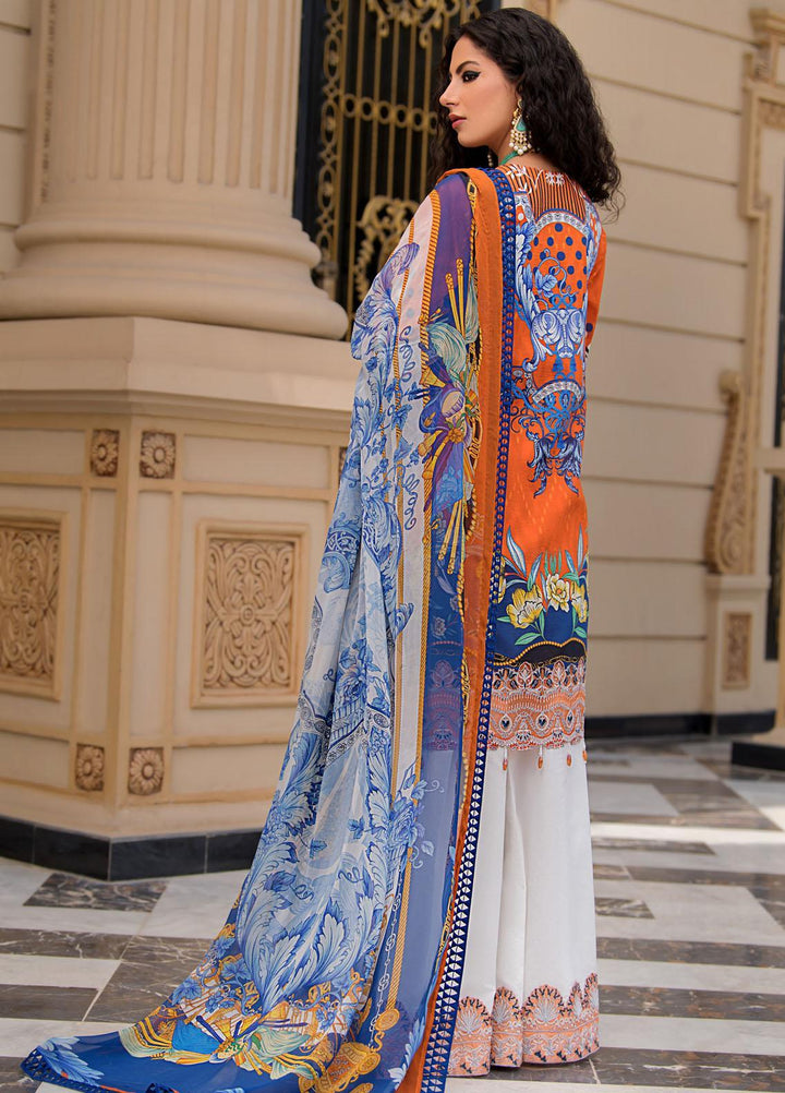 Reign Embroidered Lawn Suits Unstitched 3 Piece RGN21RG JAY - Summer Collection