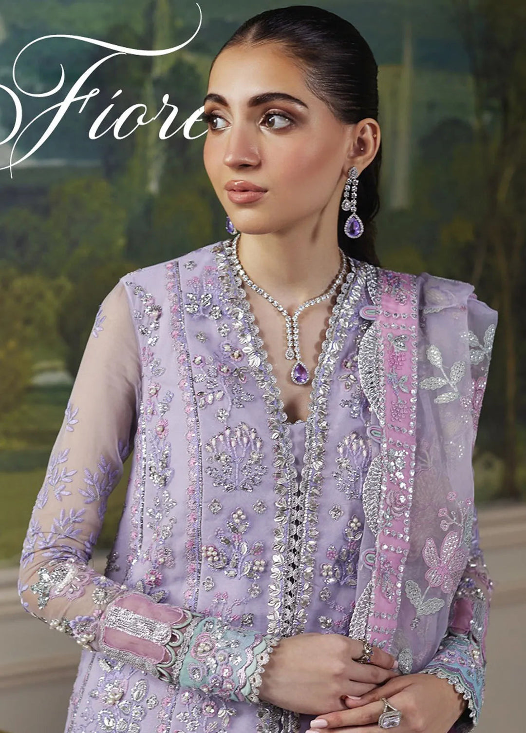 Republic WomensWear Embroidered Suits Unstitched 3 Piece RW24PV D-02 Fiore - Wedding Collection