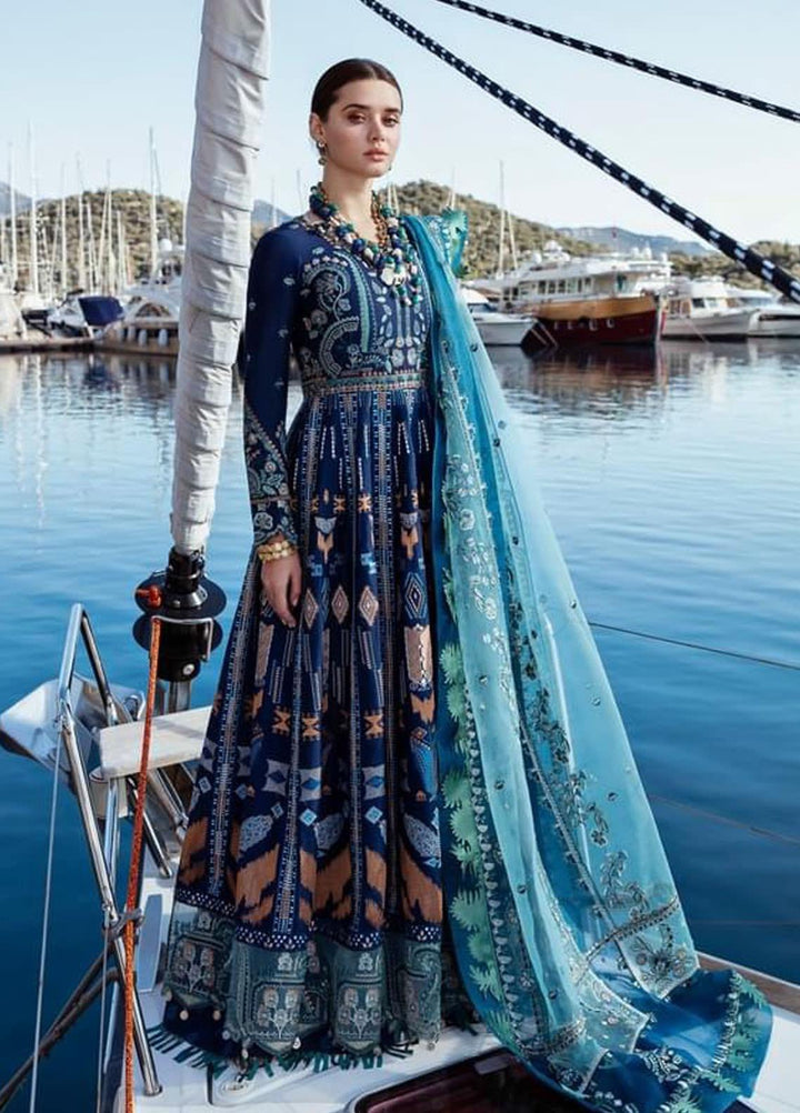 Selene By Republic WomensWear Embroidered Lawn Suits Unstitched 3 Piece RW21S Mahra A - Luxury Collection