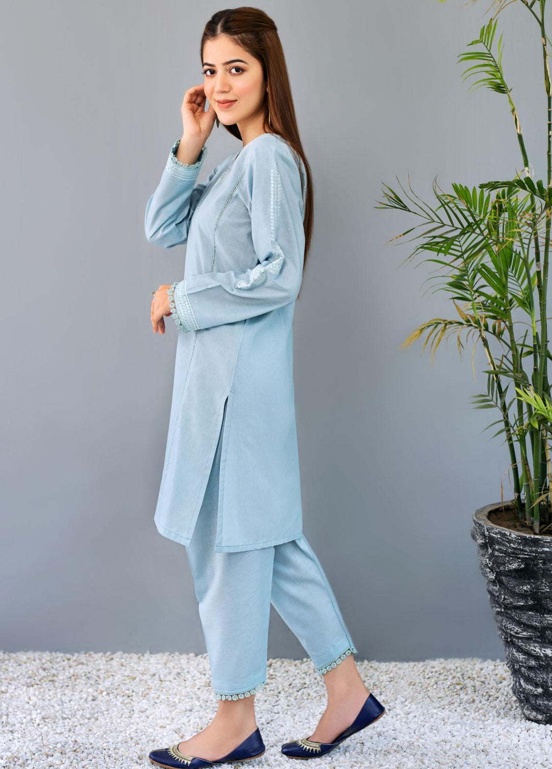 Resham Ghar Casual Pret Embroidered Lawn 2 Piece Suit BR2PC-01