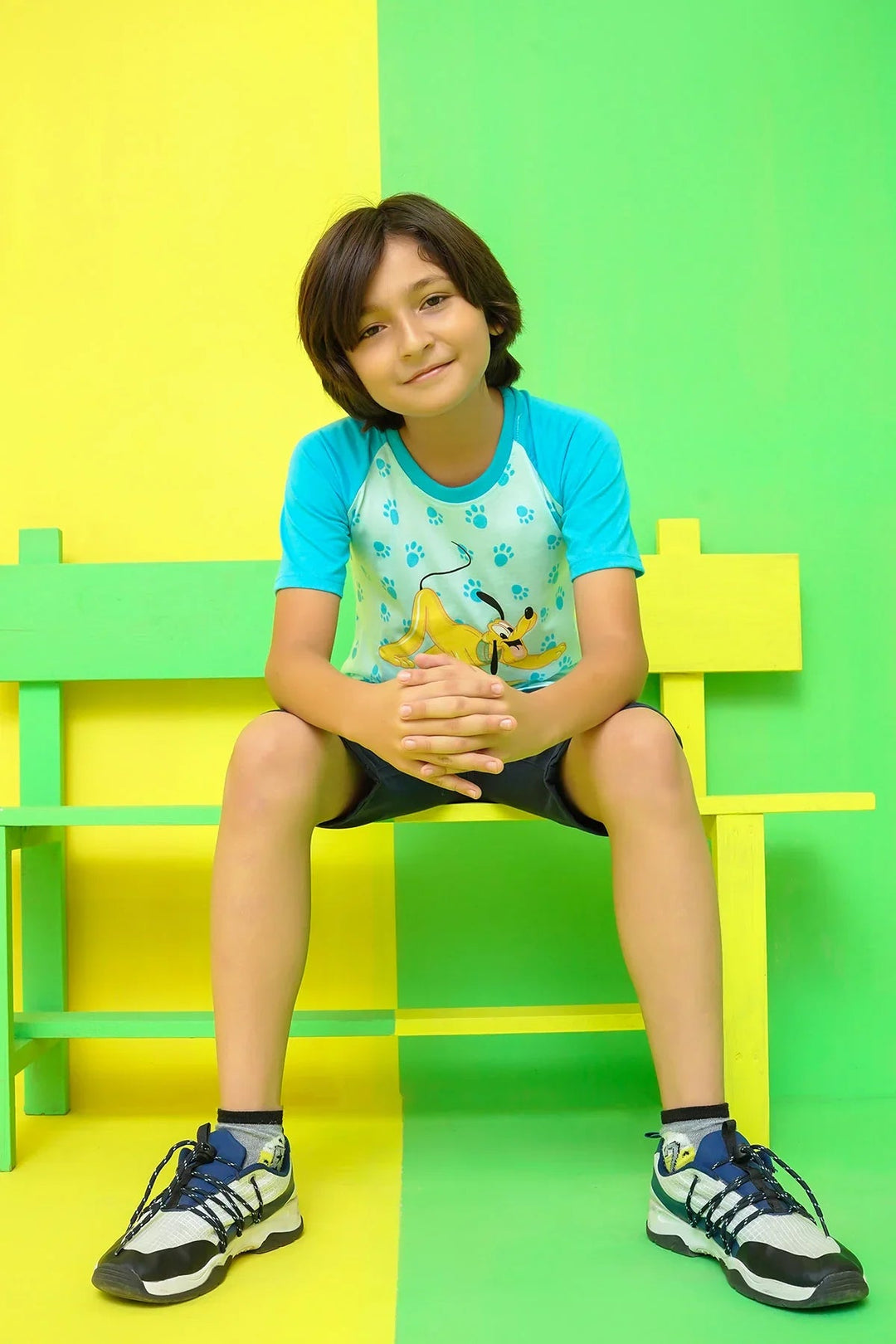 Ochre RTW Printed Cotton T-Shirt Boys 1 Piece OKB-308 - Summer Collection