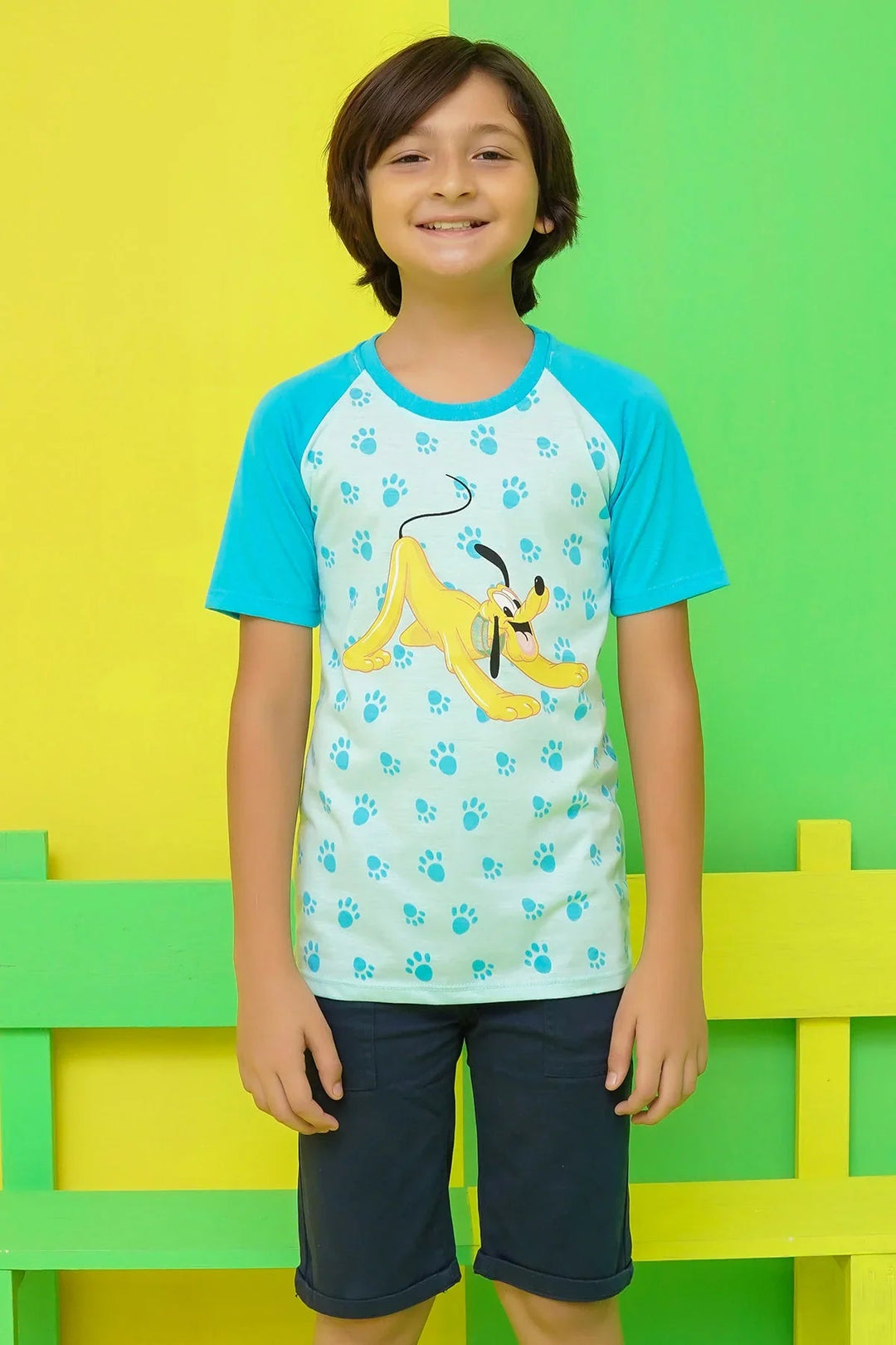 Ochre RTW Printed Cotton T-Shirt Boys 1 Piece OKB-308 - Summer Collection