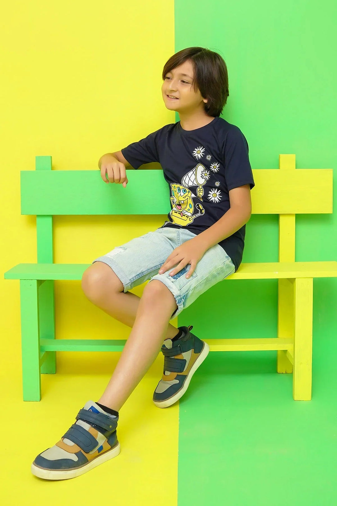 Ochre RTW Printed Cotton T-Shirt Boys 1 Piece OKB-296 - Summer Collection