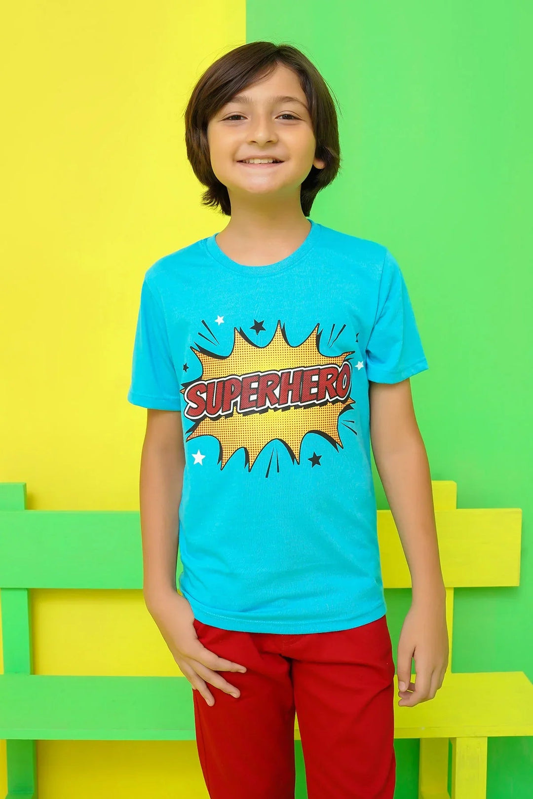Ochre RTW Printed Cotton T-Shirt Boys 1 Piece OKB-290 - Summer Collection