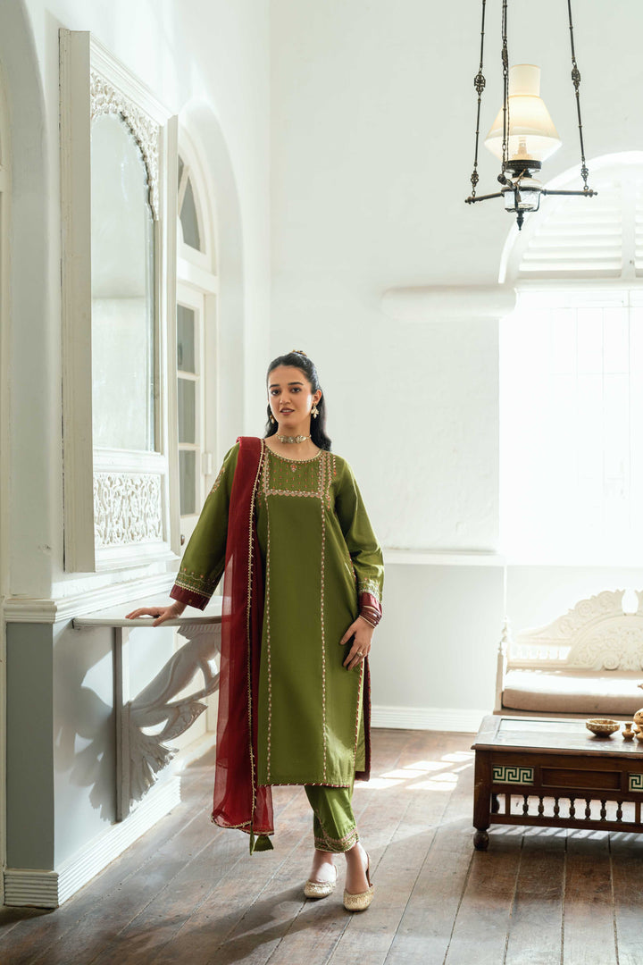 Omal by Komal Pret 3 Piece Cotton Susi Suit Rawish - Festive Collection