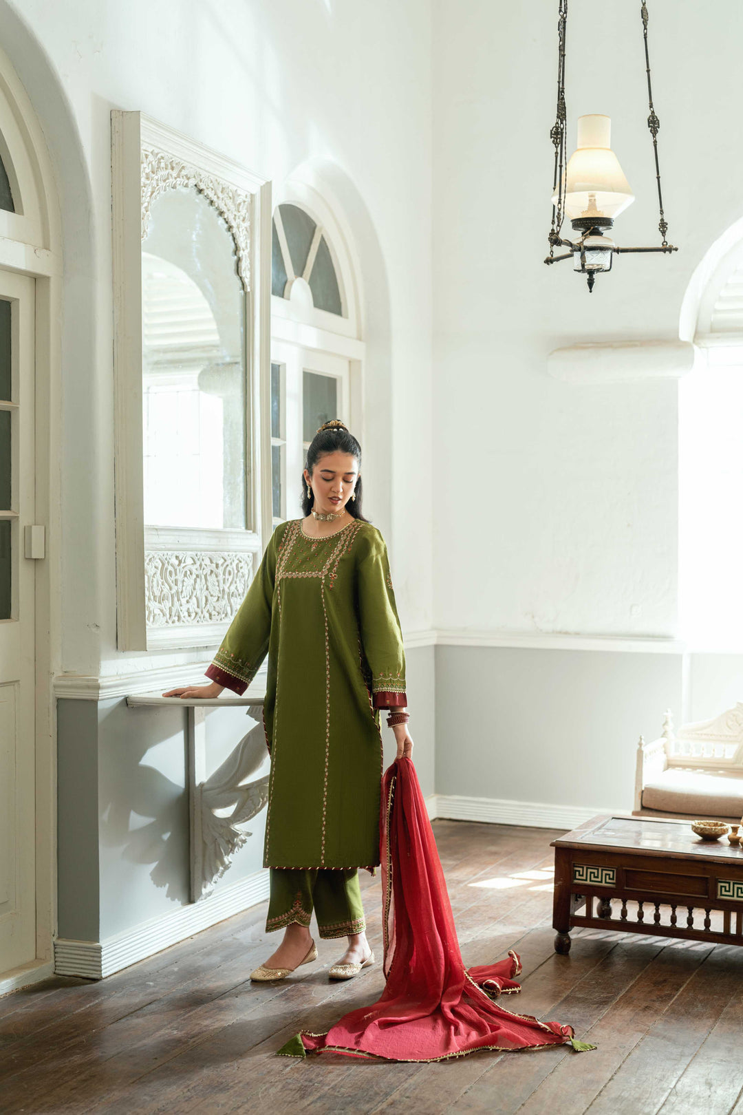 Omal by Komal Pret 3 Piece Cotton Susi Suit Rawish - Festive Collection