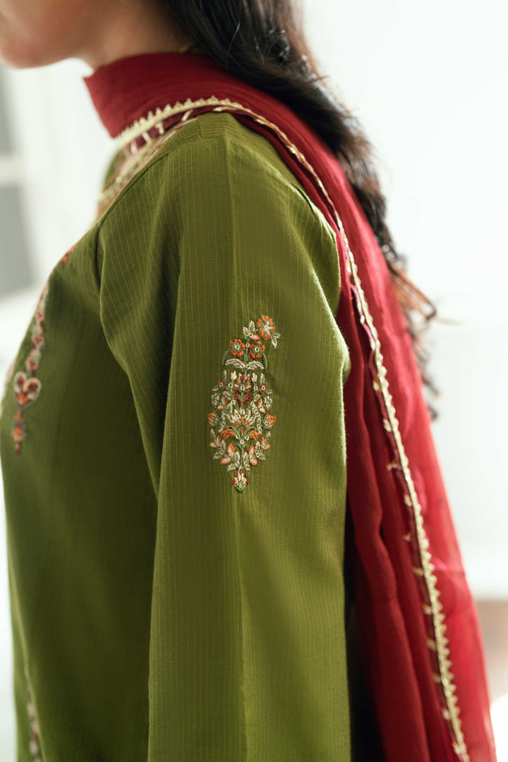 Omal by Komal Pret 3 Piece Cotton Susi Suit Rawish - Festive Collection