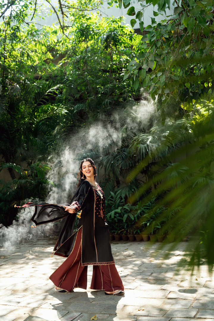 Omal by Komal Pret 3 Piece Cotton Susi Suit Marjan - Festive Collection