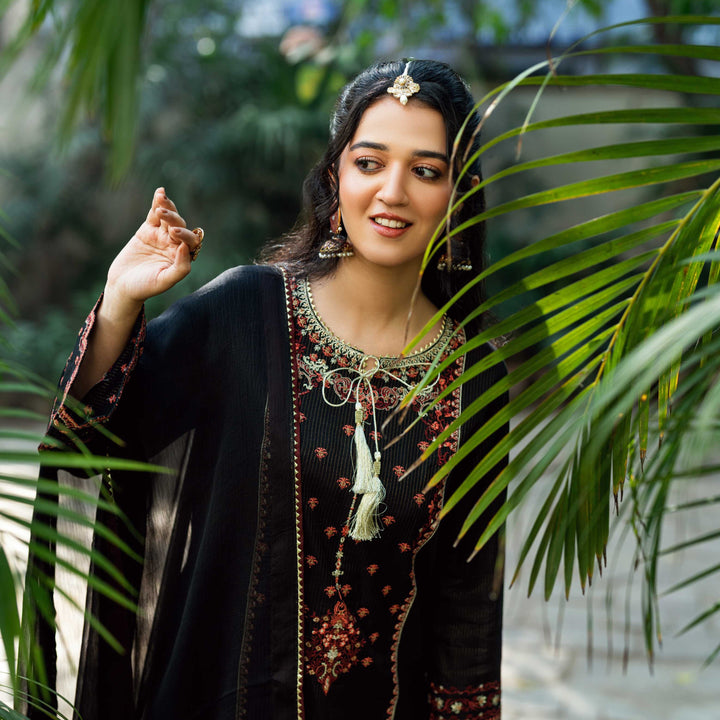 Omal by Komal Pret 3 Piece Cotton Susi Suit Marjan - Festive Collection