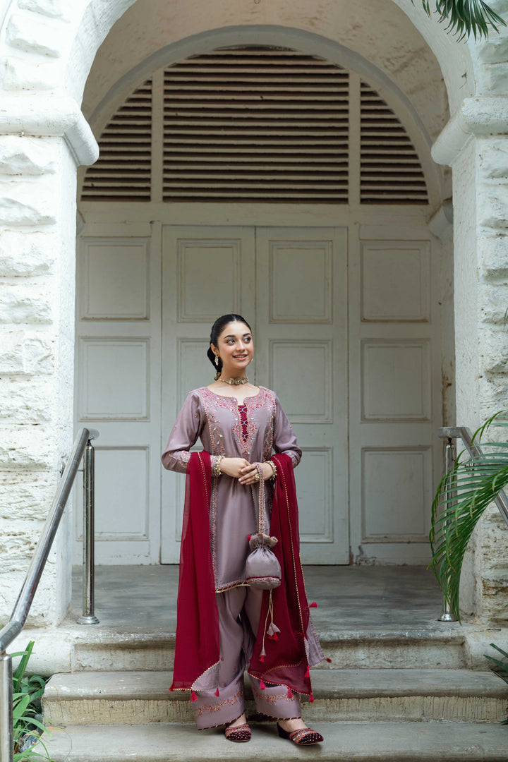 Omal by Komal Pret 3 Piece Cotton Susi Suit Khumar - Festive Collection